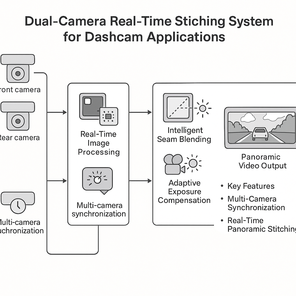 双摄实时拼接系统架构图