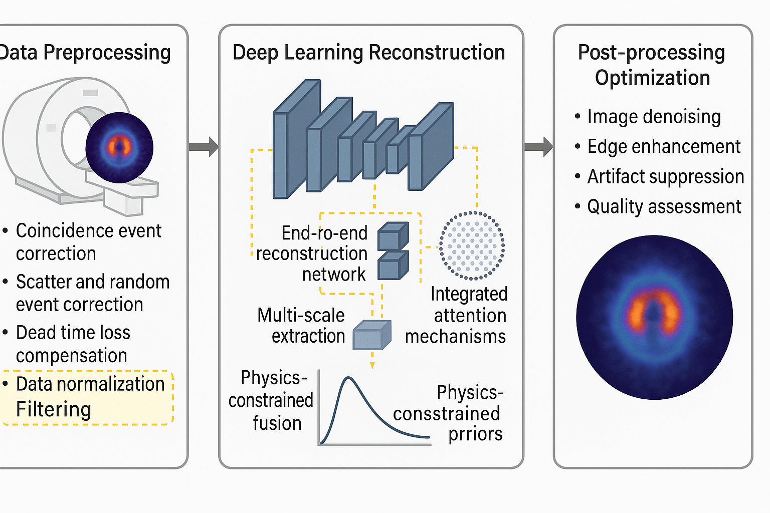 PET重建效果示例
